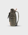 Vintage Waxed Canvas Rolltop Backpack for Travel