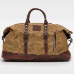 Large Waxed Canvas Duffle Bag for Travel
