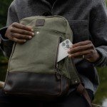 Vintage Waxed Canvas Laptop Backpack for Travel