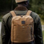 Vintage Waxed Canvas Laptop Backpack for Travel