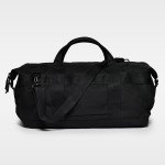 Water-Resistant Black Recycled Holdall Travel Bag
