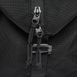 Water-Resistant Black Recycled Holdall Travel Bag