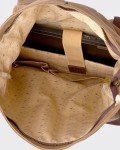 Durable Tan Waxed Canvas Backpack for Travel