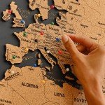 World Map Push Pin Travel Art with Pins