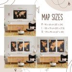 World Map Push Pin Travel Art with Pins