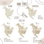 World Map Push Pin Travel Art with Pins