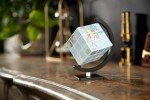 World Map Rubik's Cube Globe Decoration