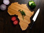 Africa-Shaped Travel Luggage Cutting Board