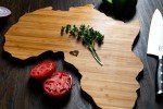 Africa-Shaped Travel Luggage Cutting Board