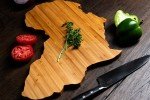 Africa-Shaped Travel Luggage Cutting Board