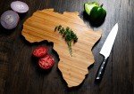 Africa-Shaped Travel Luggage Cutting Board