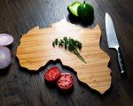 Africa-Shaped Travel Luggage Cutting Board