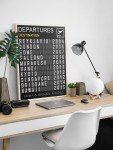 Custom Travel Poster - Personalized Departure Board Art