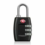 TSA-Approved Travel Luggage Padlock - 3 Digit Combo