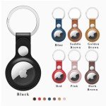 Leather Key Ring Case for Apple AirTag Tracker