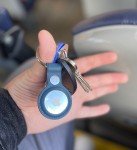 Leather Key Ring Case for Apple AirTag Tracker