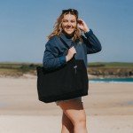 Eco-Friendly Canvas Tote Bag with Palm Tree Design