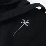 Eco-Friendly Canvas Tote Bag with Palm Tree Design