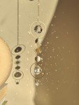 Boho Gold Crystal Sun Catcher for Windows
