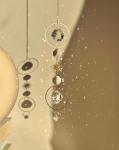 Boho Gold Crystal Sun Catcher for Windows