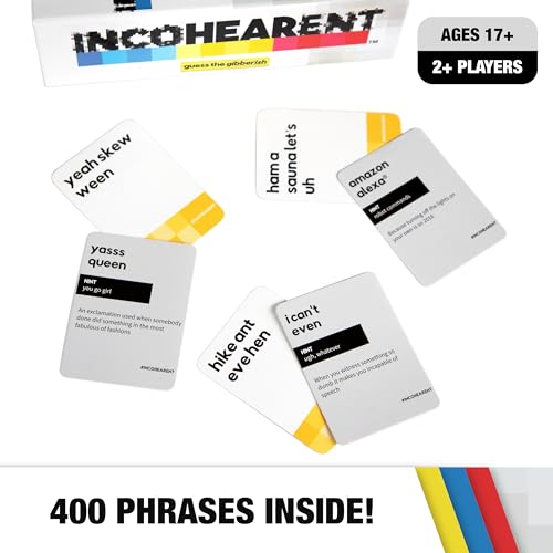 Incohearent: Guess the Gibberish Party Card Game