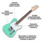 Fender Squier Debut Telecaster Electric Guitar, Sea Foam