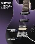 Donner DMT-66 39" Electric Guitar Kit - Purple Black