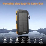 Durecopow 20,000mAh Solar Power Bank Charger