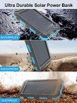 Waterproof Solar Charger with 38800mAh Power Bank