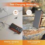 20000mAh Solar Power Bank with Dual Flashlight