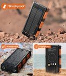 Wireless Power Bank with Hand Crank & Solar Charge