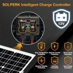 20W Solar Panel Kit with Charger & Mounting Bracket