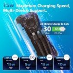 Luvknit 20,000mAh Solar Power Bank with Flashlights