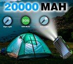 20000mAh Solar Power Bank with Compass & Accessories