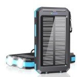 Solar Power Bank 36800mAh with LED Flashlights