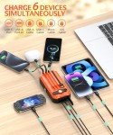 Portable 40000mAh Solar Power Bank with Flashlight