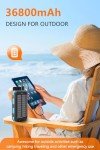 Solar Power Bank 36800mAh with LED Flashlights