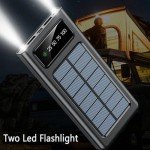 20000mAh Solar Power Bank with Dual Flashlight