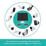5W Solar Panel Charger for Outdoor Security Camera