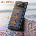 20000mAh Solar Power Bank with Dual Flashlight