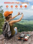 MINRISE 40000mAh Solar Portable Phone Charger