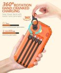 Portable 40000mAh Solar Power Bank with Flashlight