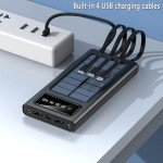 20000mAh Solar Power Bank with Dual Flashlight