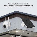 5W Solar Panel Charger for Outdoor Security Camera