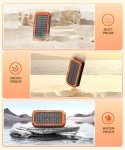 Portable 40000mAh Solar Power Bank with Flashlight
