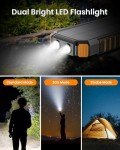 Hiluckey 27000mAh Solar Power Bank with 3 Cables