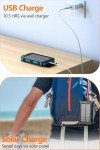 Solar Power Bank 36800mAh with LED Flashlights