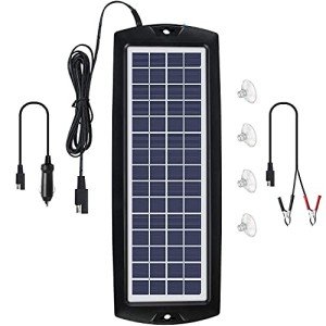 Sunway 12V Solar Car Battery Charger & Maintainer
