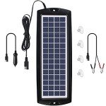 Sunway 12V Solar Car Battery Charger & Maintainer