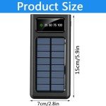 20000mAh Solar Power Bank with Dual Flashlight